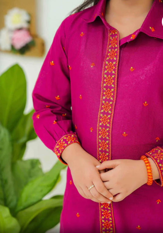 Pink designer kadhar